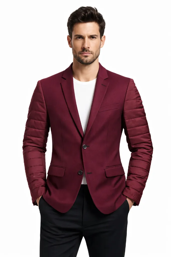 Burgundy Fusion Blazer (52)